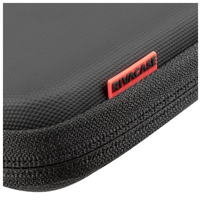 Rivacase 5131 Custodia Rigida per Notebook 15.6'' EVA Idrorepellente Resistente agli Urti Tracolla Rimovibile colore Nero