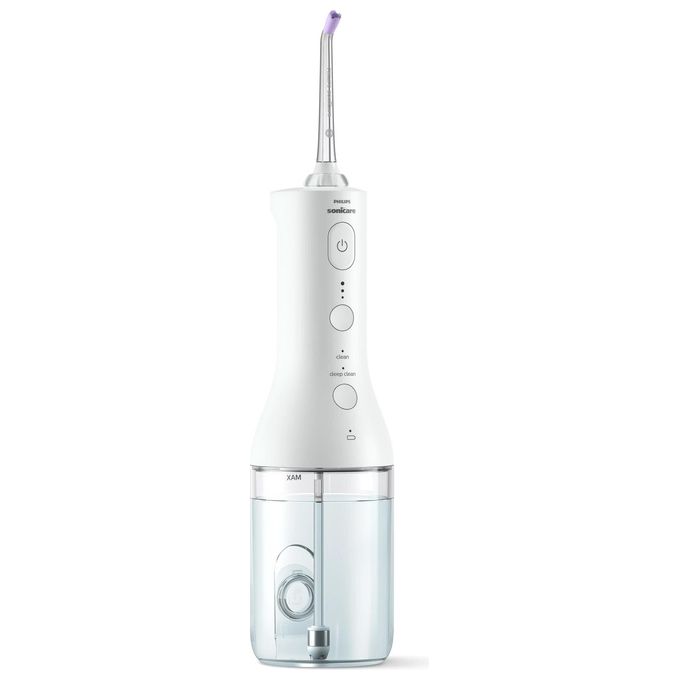 Philips HX3826-31 Sonicare Power Flosser 3000 Irrigatore Orale Cordless Quad Stream 2 modalita' 3 intensita' 250 ml autonomia 14 giorni colore Bianco