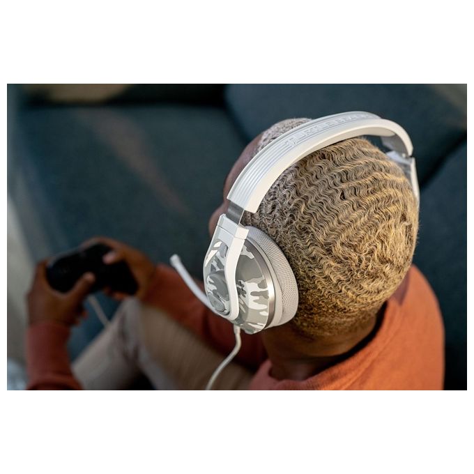 Turtle Beach TBS-6405-02 Recon 500 Cuffie Gaming Cablate Driver 60 mm Microfono Rimovibile Multipiattaforma colore Bianco
