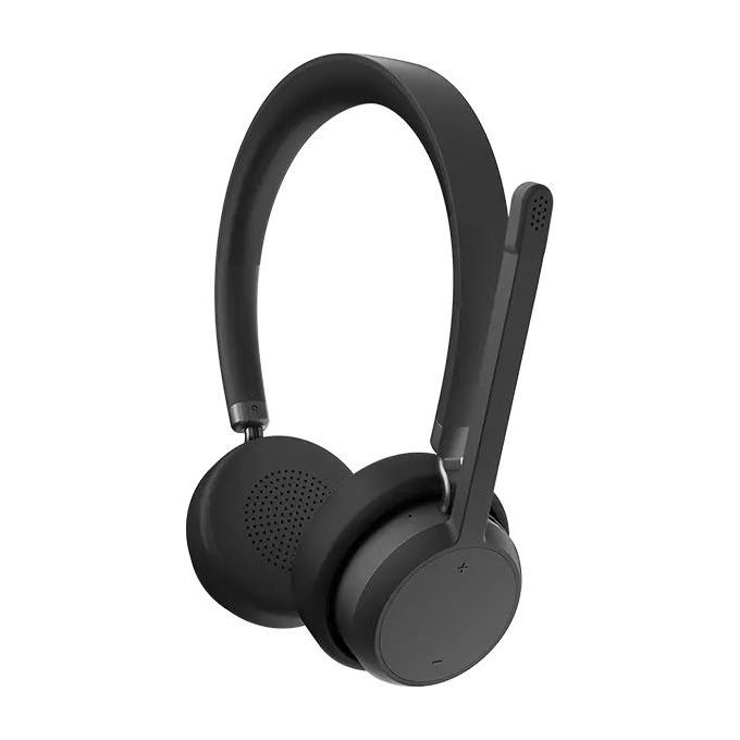 Lenovo 4XD1Q30302 Cuffie Wireless Stereo Circumaurali Bluetooth 5.3 Microfono Noise Cancelling 60h autonomia colore Nero