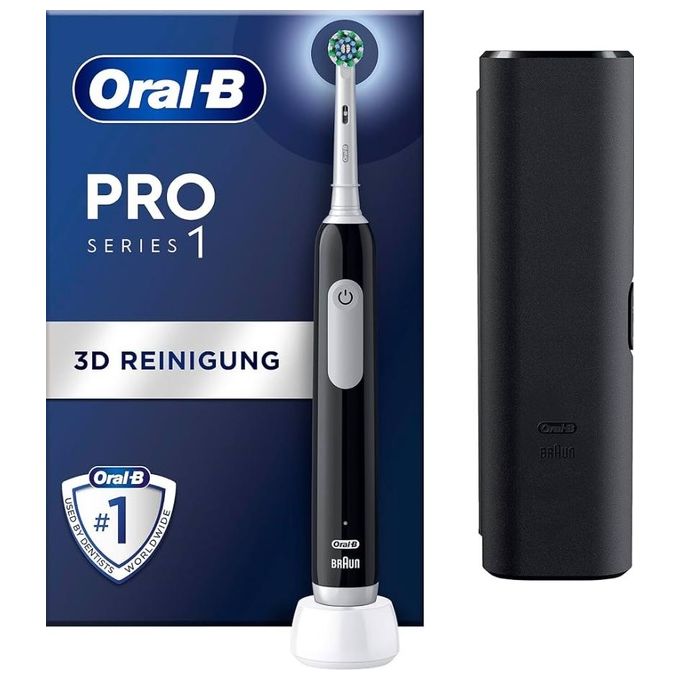 Oral-B 8001090914170 Pro Series 1 Spazzolino elettrico Ricaricabile Rotante Oscillante 3 modalita' Timer colore Nero