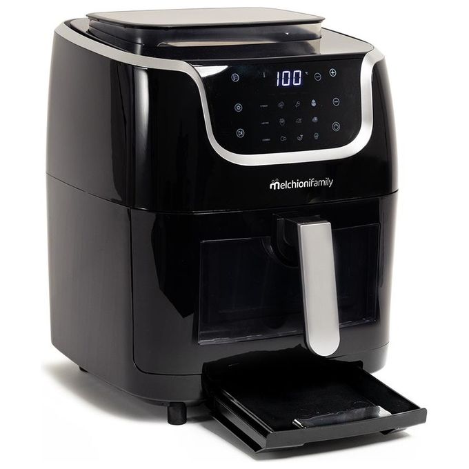 Melchioni 118340038 GIOIA Friggitrice ad aria 6,5 L 1700 W 30 programmi preimpostati Display touch colore Nero