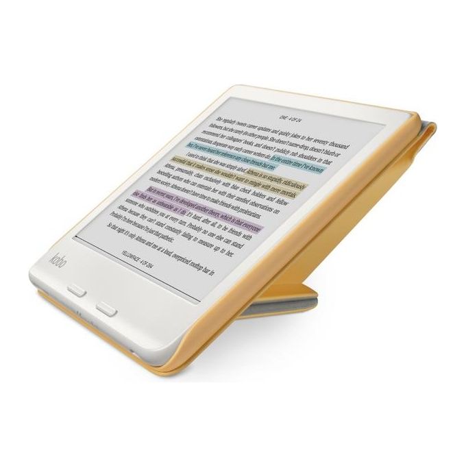 Kobo N428ACYLEPU SleepCover Custodia a Libro per Kobo Libra Colour 7'' colore Giallo Burro