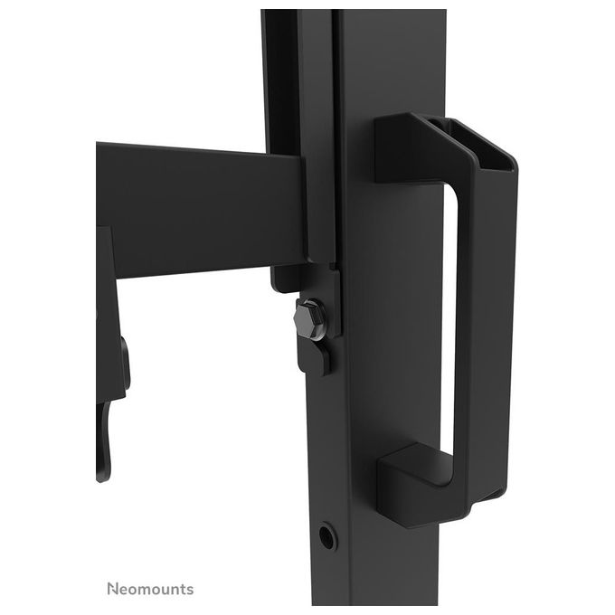 Neomounts FL50-575BL1 Carrello TV per schermi 65-115 pollici portatile con regolazione manuale altezza 10 cm e capacita' 125 Kg colore Nero