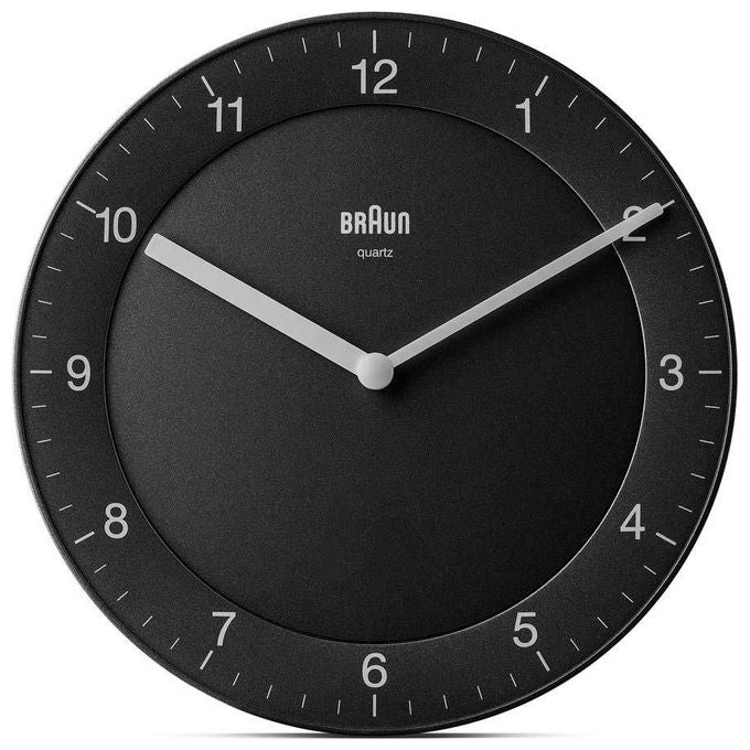 Braun BC 06 B Orologio da Parete al Quarzo Analogico Nero