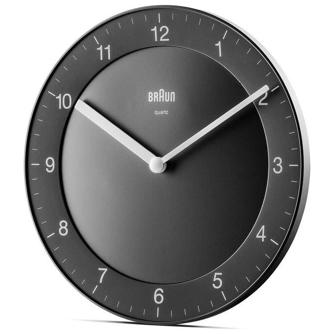 Braun BC 06 B Orologio da Parete al Quarzo Analogico Nero