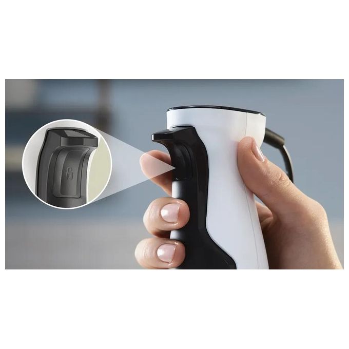 Bosch MSM4W221 Serie 4 Frullatore ad immersione 600 W 12 velocita' con tritatutto e bicchiere graduato 0.6 L colore Bianco