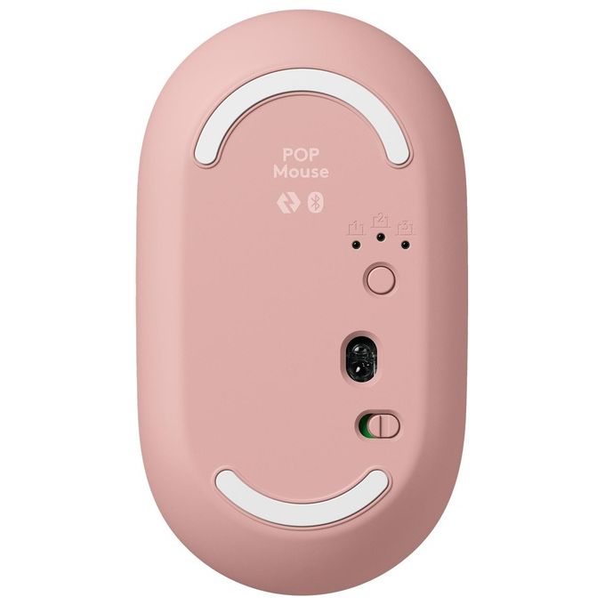 Logitech 920-013117 POP Icon Combo Tastiera e Mouse Wireless Bluetooth QWERTY Italiano Silenzioso con Tasti Programmabili e Tecnologia SilentTouch colore Rosa e Bianco