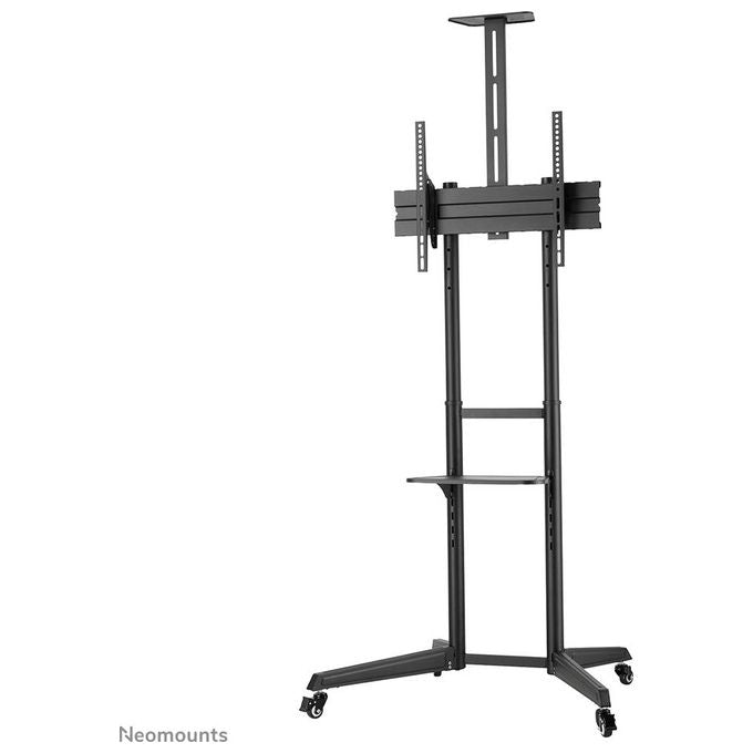 Neomounts FL50-550BL1 Carrello TV da Pavimento Mobile 37'' 70'' 50 Kg 4 Ruote 2 Ripiani VESA 600x400 colore Nero