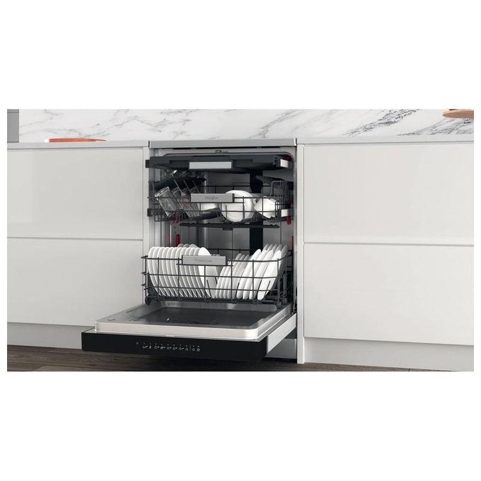 Whirlpool WFO3O41PLX Lavastoviglie Libera Installazione 14 coperti Classe C 41 dB NaturalDry 6° SENSO 10 programmi (85x60x59 cm) colore Inox