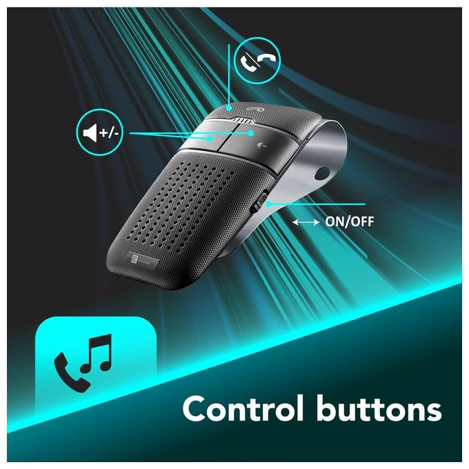 Cellular Line Easy Drive Universale Vivavoce Bluetooth per auto con funzione dualphone