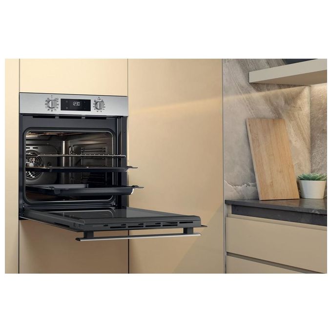 Whirlpool OMR58HR0X Elements Forno da incasso Elettrico Ventilato 71 L Classe A+ Cook3 8 programmi (60x60x55 cm) colore Inox