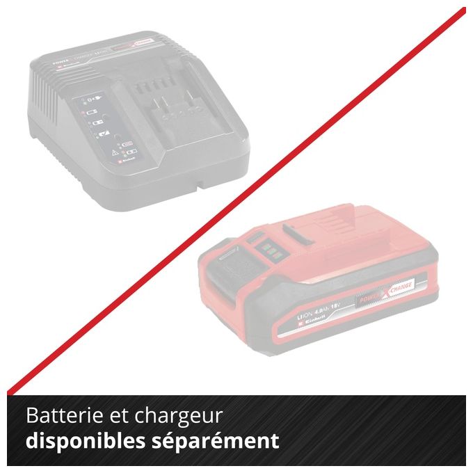 Einhell TE-SV 18 LI-SOLO Aspirapolvere a bastone 2 in 1 Senza sacchetto 0,6 L 18 V modalita' ECO BOOST colore Nero Rosso