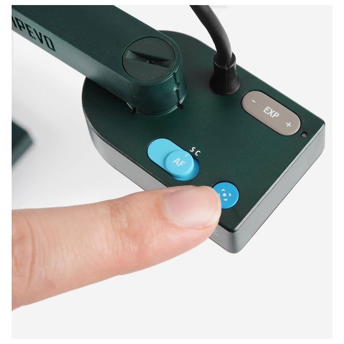 Ipevo 5-880-4-01-00 V4K Telecamera per documenti USB 8 MP risoluzione 3264 x 2448 pixel Full HD 30 fps colore Verde