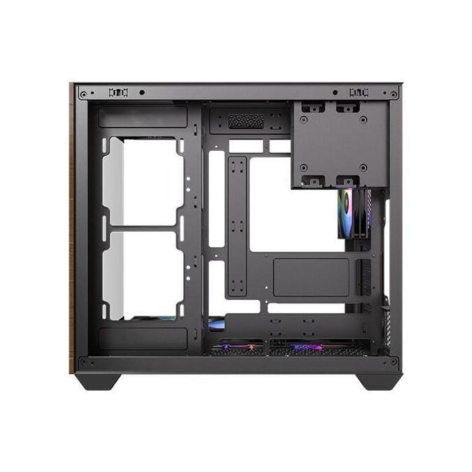 Antec 0-761345-10137-0 CX800 Wood Mid Tower Gaming Case con Vetro Temperato 270° e Ventole ARGB Preinstallate colore Nero