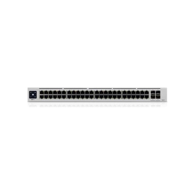 Ubiquiti USW-PRO-48 UniFi Switch Gestito L2-L3 48 porte Gigabit Ethernet 4 porte SFP+ 176 Gbit-s Rack 1U colore Argento