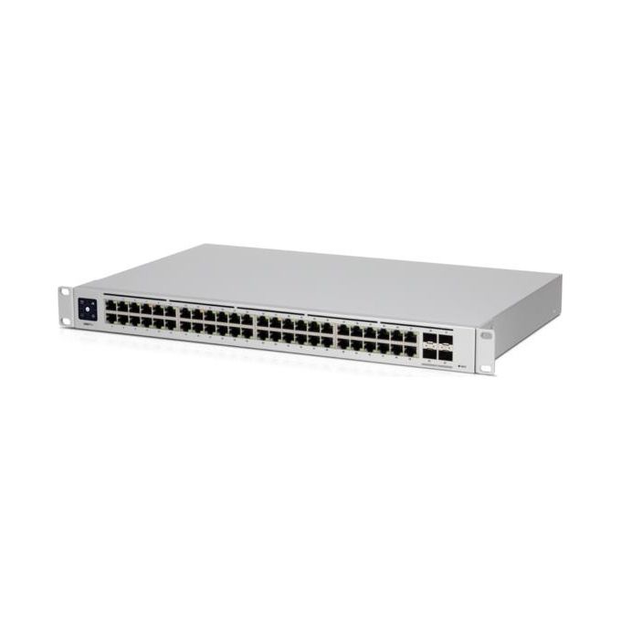 Ubiquiti USW-PRO-48 UniFi Switch Gestito L2-L3 48 porte Gigabit Ethernet 4 porte SFP+ 176 Gbit-s Rack 1U colore Argento
