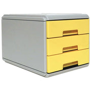 Arda Cassettiera Mini 3 Cassetti Colore Giallo Pastello