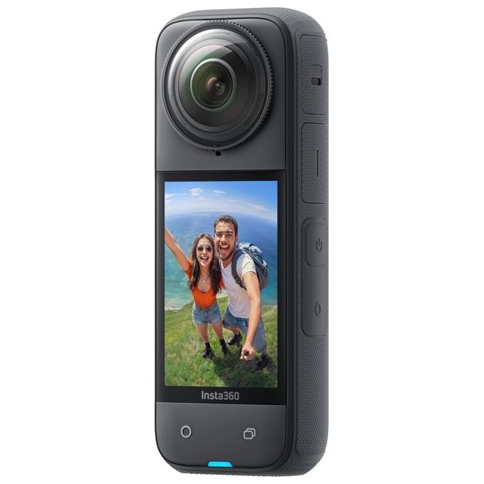 Insta360 CINSABMA X4 Action Cam 360° 8K 5.7K 60fps 4K stabilizzazione FlowState impermeabile IPX8 autonomia 135 min colore Nero