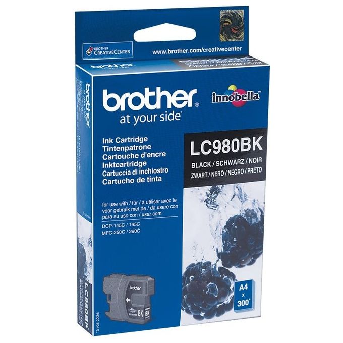 Brother LC-980BK Nero DCP-165C Inkjet - getto dinchiostro Cartuccia originale