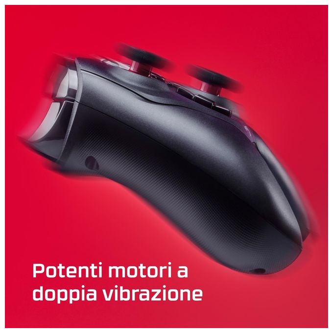 HyperX 6L366AA Clutch Gladiate Controller di gioco cablato con licenza ufficiale Xbox Pulsanti programmabili Trigger Lock Doppi motori Rumble Jack 3.5 mm colore Nero