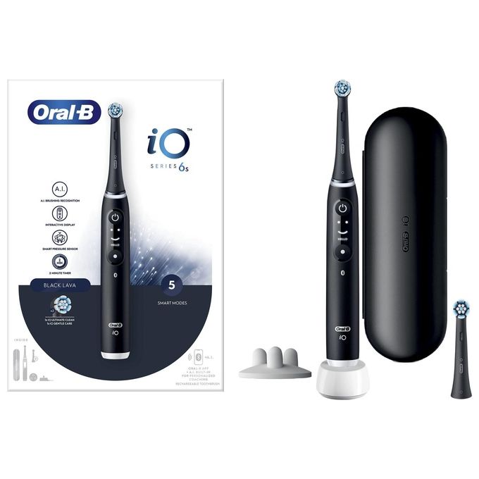Oral-B IO6 iO Series 6 Spazzolino elettrico 5 modalita' Bluetooth timer 2 min colore Nero