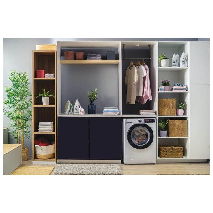 Hoover H-Wash 350 H3WPS4376TAMB6-S Lavatrice carica frontale Slim 7 Kg Classe A Centrifuga 1300 giri Profondita' 44 cm Inverter Funzione Vapore