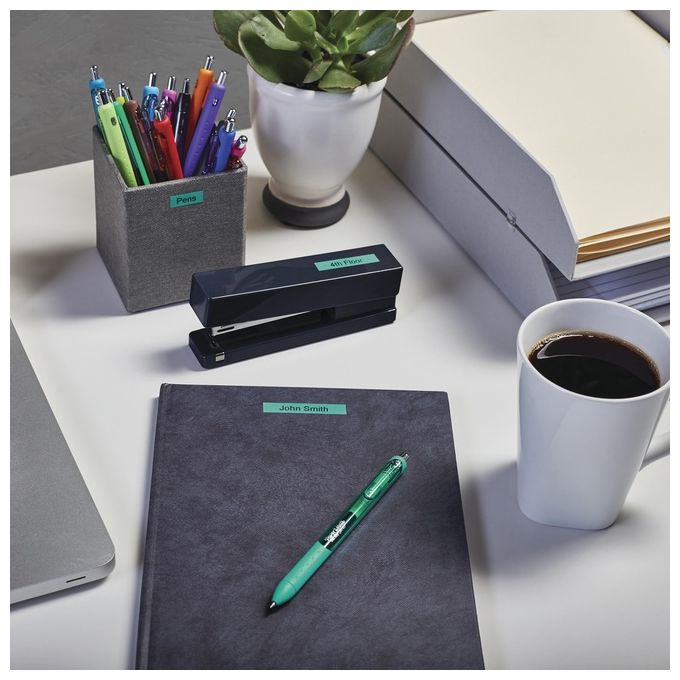 Dymo Nastro D1 9mmx7m Nero Verde