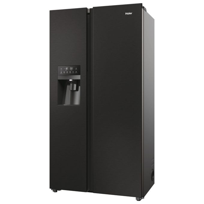 Haier HSR5918DIPB SBS 90 Serie 5 Frigorifero Americano Side by Side 511 L 177 cm Classe D 40 dB No Frost Dispenser Acqua e Ghiaccio colore Nero