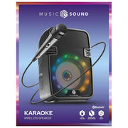 Cellularline BTSPKMSKARAOKEK Music Sound Speaker Bluetooth Karaoke 5 W Bluetooth 5.1 Microfono LED Multicolore Autonomia 8h colore Nero