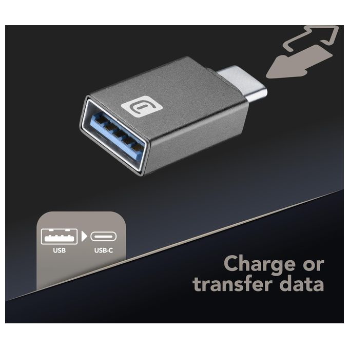 Cellular Line Adattatore per Auto Usb-C a Usb-A