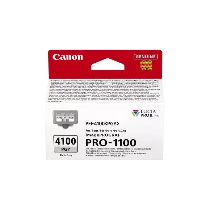 Canon PFI-4100PGY Cartuccia d'inchiostro Grigio per Foto 80 ml Resa 348 pagine colore Grigio per Foto