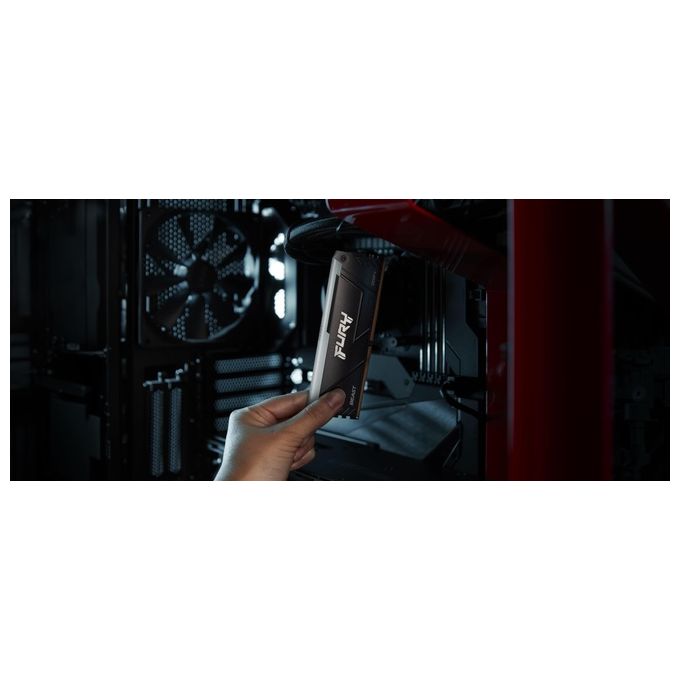 Kingston KF432C16BB2A-8 FURY Beast Memoria RAM DDR4 8GB 3200MT-s CL16 RGB colore Rosso-Verde-Blu