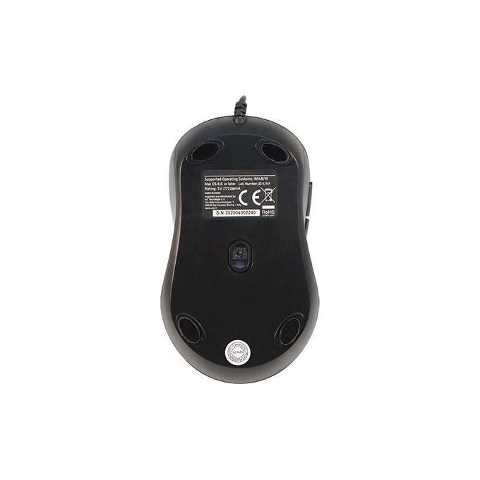 Adj Mouse Pure Evo Usb MO136 6 Tasti 3600 Dpi Tecnologia Ottica Nero