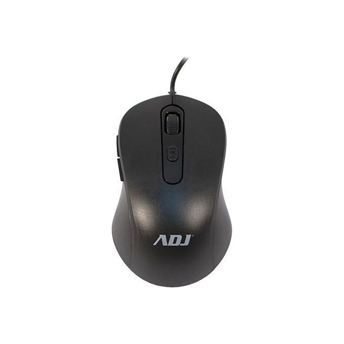 Adj Mouse Pure Evo Usb MO136 6 Tasti 3600 Dpi Tecnologia Ottica Nero