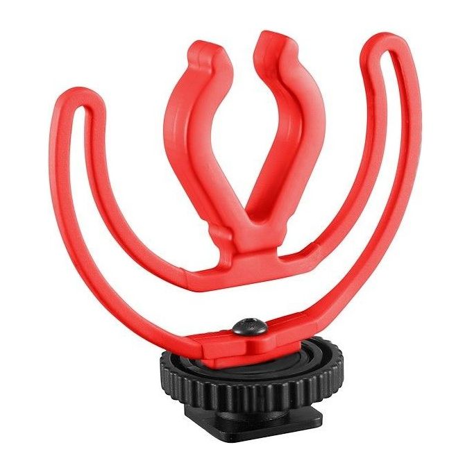 Joby JB01643-BWW Wavo Mobile Microfono per Fotocamera Cardioide 35 18000 Hz Jack 3.5 mm Supporto Antivibrazioni colore Nero Rosso