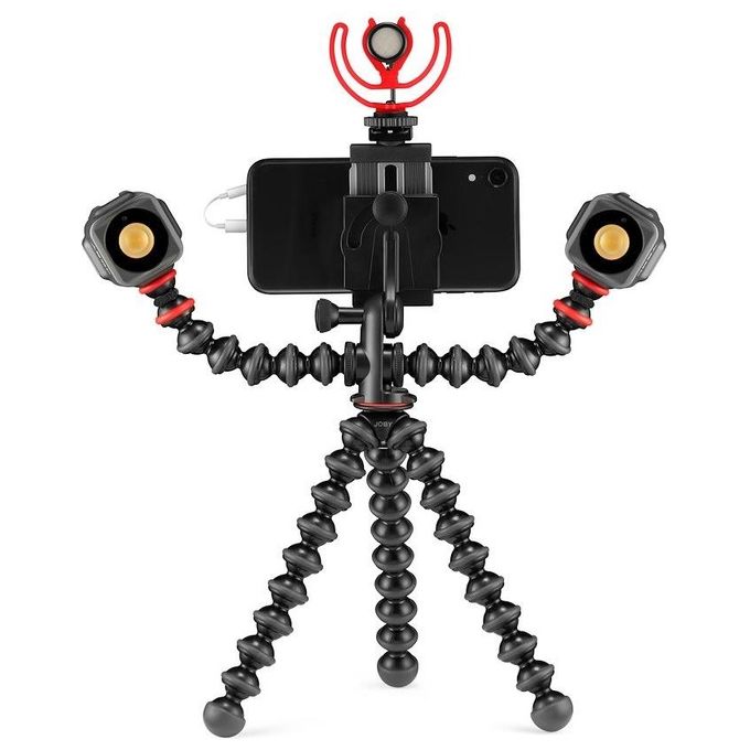Joby JB01643-BWW Wavo Mobile Microfono per Fotocamera Cardioide 35 18000 Hz Jack 3.5 mm Supporto Antivibrazioni colore Nero Rosso