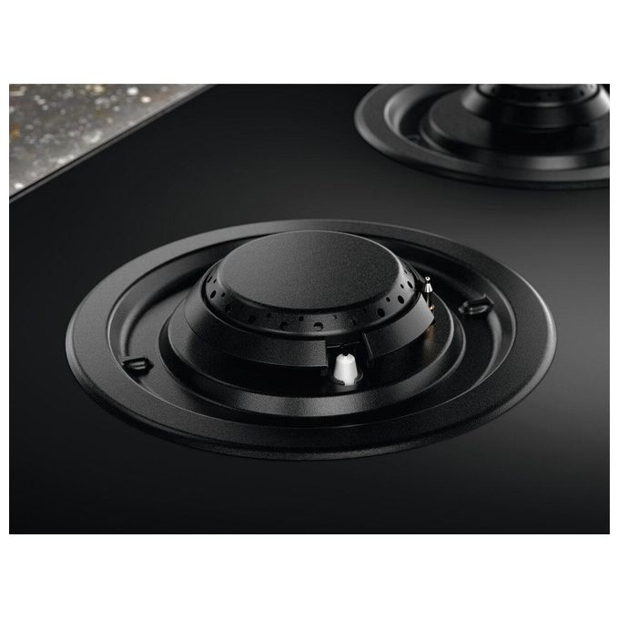 Electrolux KGG643753K Serie 800 Piano cottura Gas 60 cm 4 fuochi FlameLight Hob2Hood StepPower colore Nero