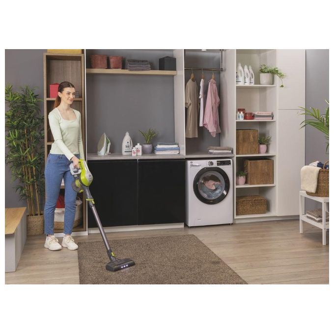 Hoover HF110H HF1 Aspirapolvere Senza Filo Ciclonico Senza Sacchetto 0.9 L 170W autonomia 30 min colore Grigio Lime