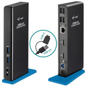 I-tec U3DUALHDMIDOCK Docking Station USB 3.0 USB-C Dual HDMI 6 porte USB Gigabit Ethernet colore Nero