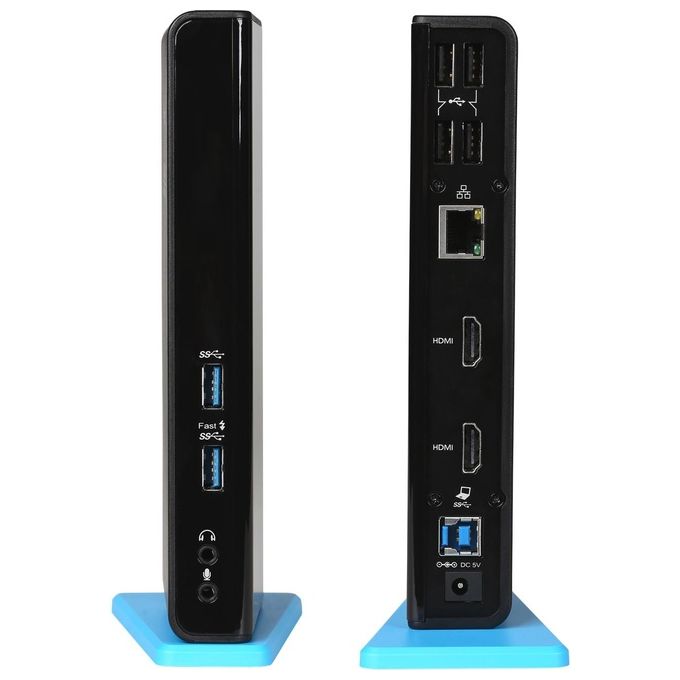 I-tec U3DUALHDMIDOCK Docking Station USB 3.0 USB-C Dual HDMI 6 porte USB Gigabit Ethernet colore Nero