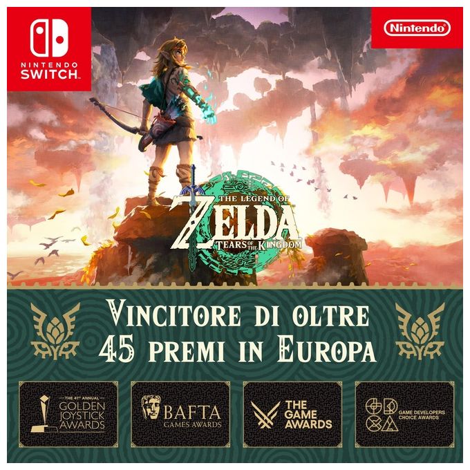 Nintendo 10004522 The Legend of Zelda Tears of the Kingdom Gioco Nintendo Switch Azione Avventura Edizione Standard PEGI 12