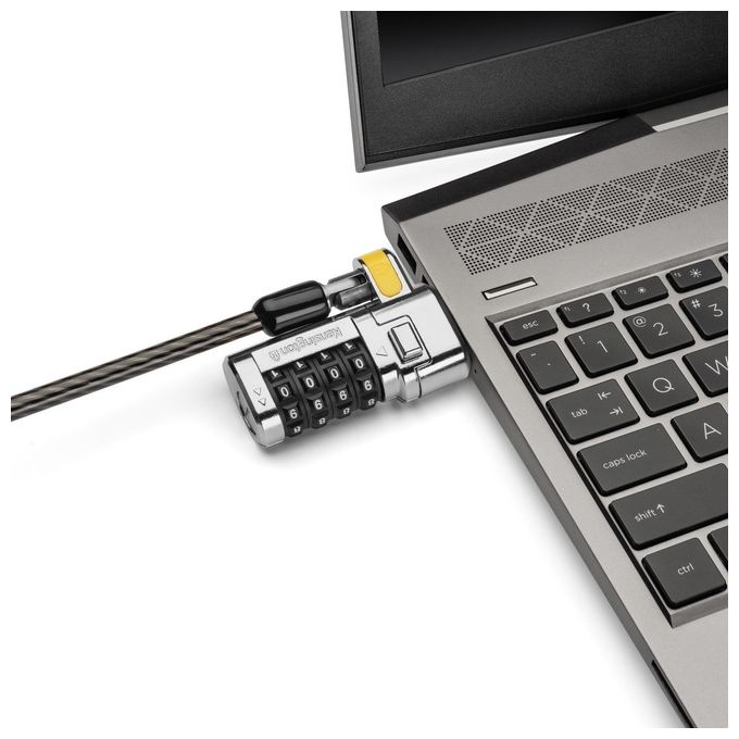 Kensington K68105EU ClickSafe Universale 3-in-1 Lucchetto per Laptop Serratura a Combinazione Cavo 1,8 m Acciaio al Carbonio Colore Nero