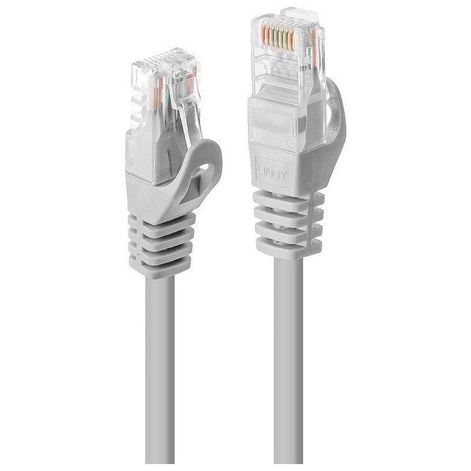 Lindy Cavo di Rete Cat.6 U-Utp Basic Grigio 3mt