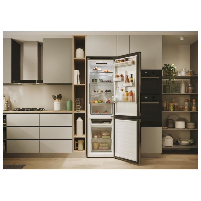 Candy CNCQ2T518EX City Fresco 300 Frigorifero Combinato 279 L 182,5 cm Classe E 38 dB No Frost Multi Airflow colore Inox