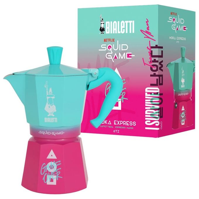Bialetti 0005393 Moka Express Caffettiera 6 Tazze Alluminio Multicolore