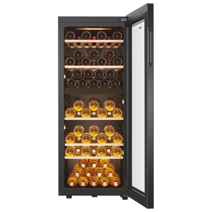 Haier HWS79GDG Wine Bank 50 Serie 5 Cantinetta Vino 79 Bottiglie 2 Zone Temperatura LED WiFi Classe G colore Nero