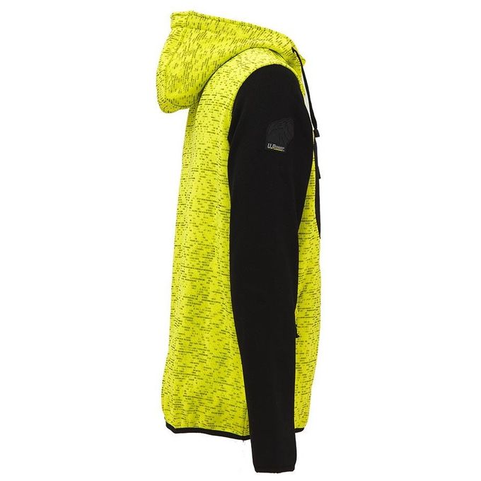 U-Power EY174YF Rainbow Felpa Full-Zip con Cappuccio 100% Poliestere 310 g-m² taglia 2XL colore Giallo Fluo