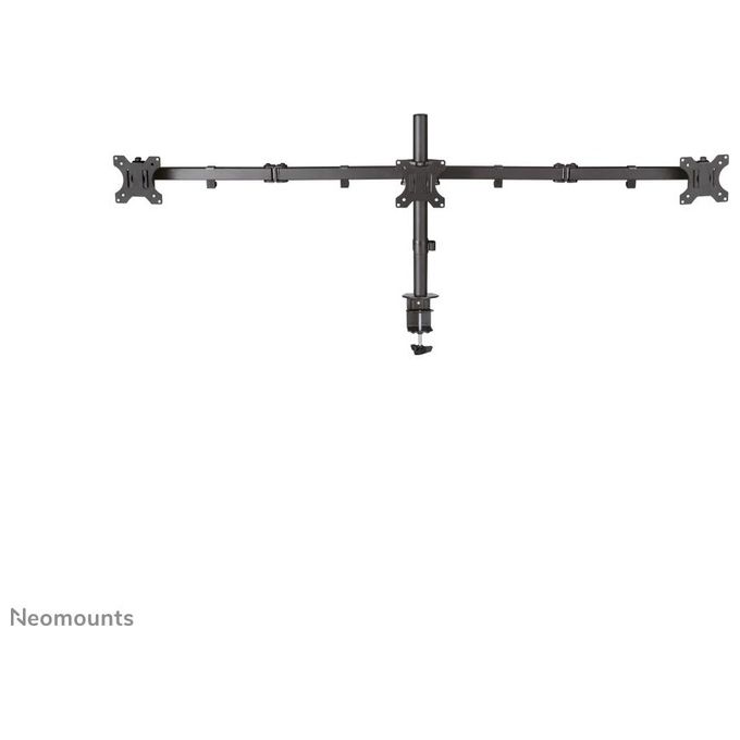 NewStar Triple Desk Mount Montaggio a Scrivania per 3 Schermi Lcd Dimensione Schermo 10''-27'' Nero