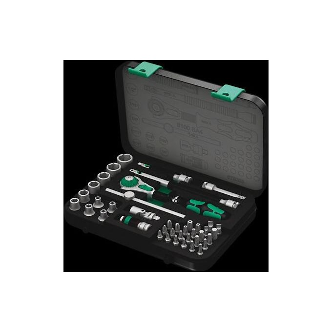 Wera 8100 SA 4 Set con Cr.Zyklop Speed Attacco da 1-4  in Pollici